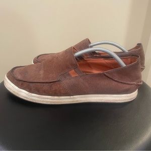 Olukai Mens Size 9 Unmarked Pahono Slip-on Loafers Brown Leather Shoes